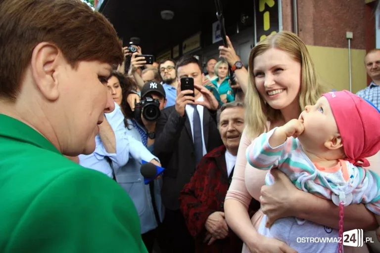 Kandydatka na premiera w Ostrowi Maz. (zdjęcia, wideo)