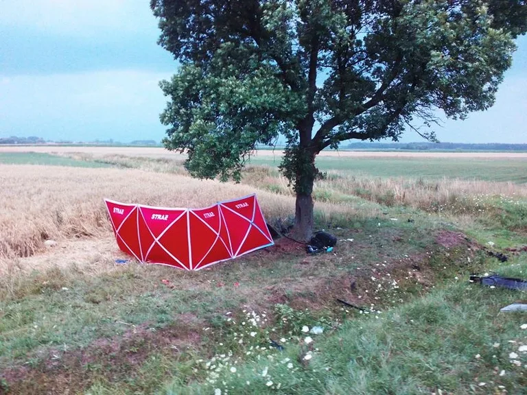 Tragiczny wypadek w Gniazdowie (zdjęcia)