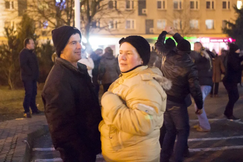 Sylwestrowa noc nad Ostrowią Mazowiecką (wideo)