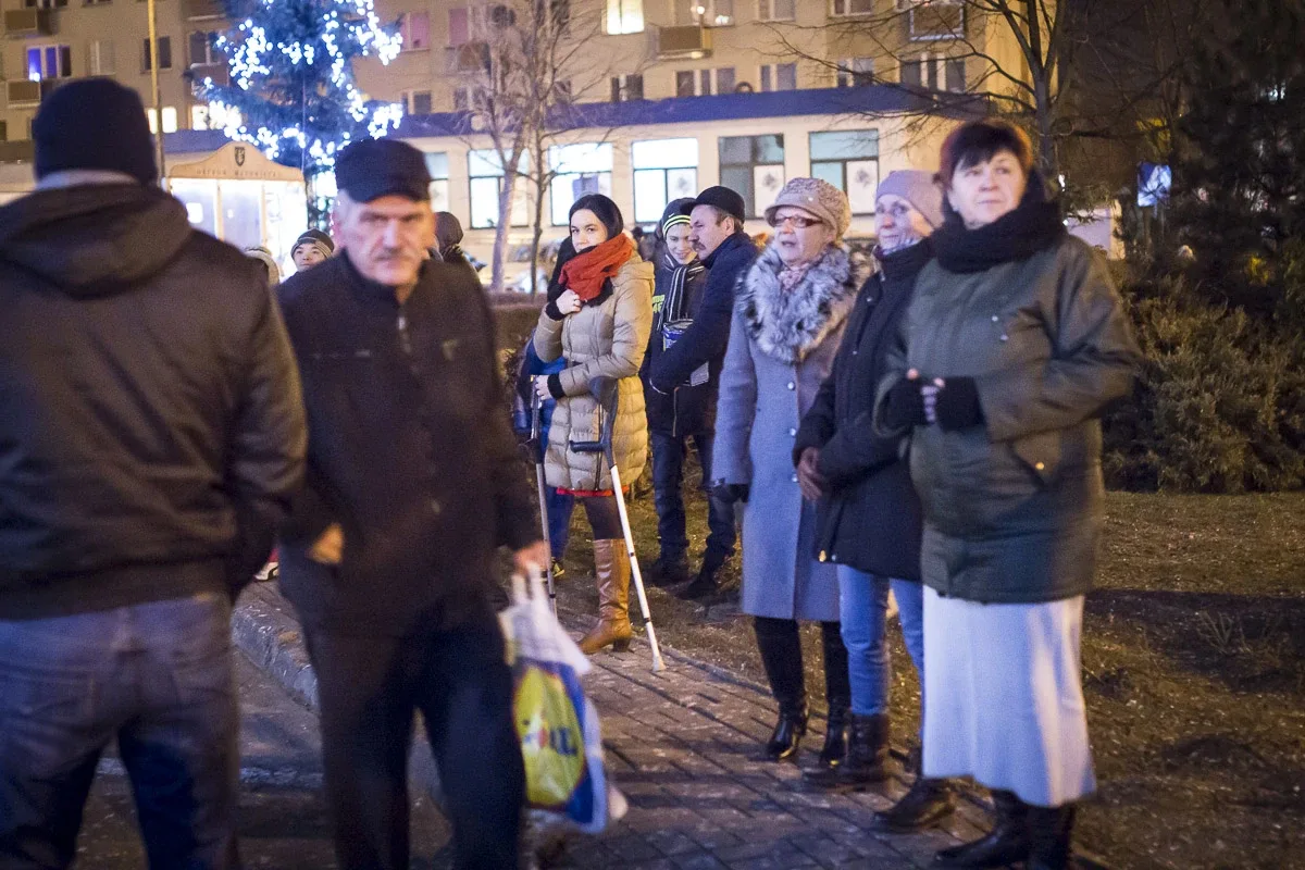 Sylwestrowa noc nad Ostrowią Mazowiecką (wideo)