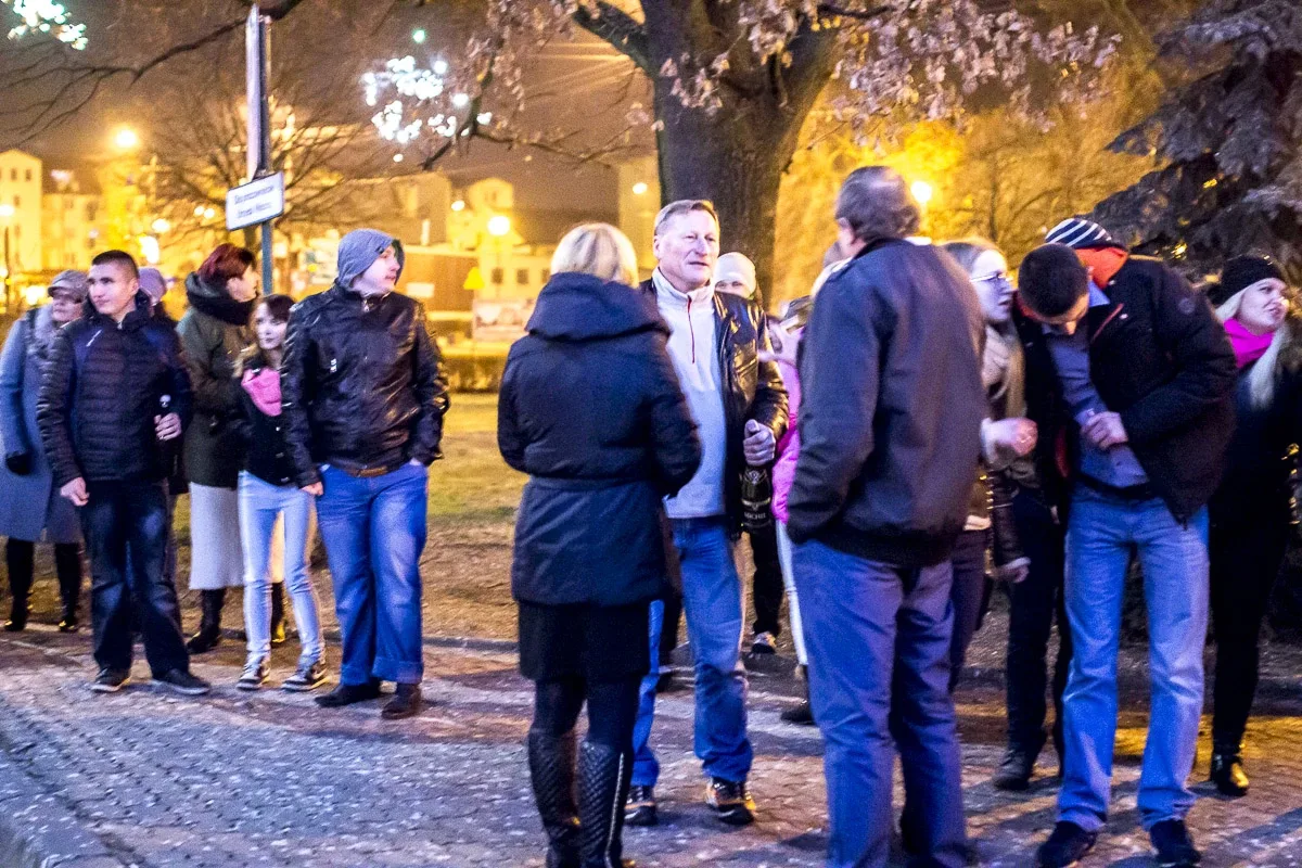 Sylwestrowa noc nad Ostrowią Mazowiecką (wideo)