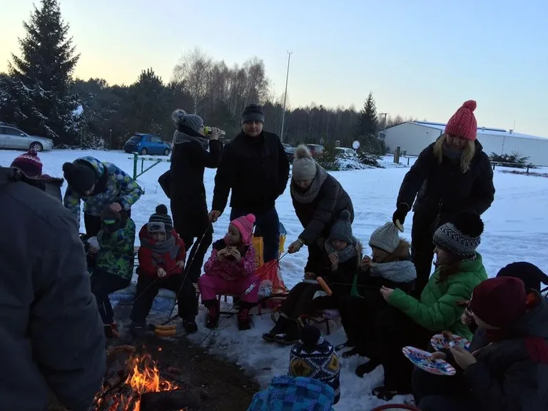 Najmłodsi na kuligu w Grądach (zdjęcia)
