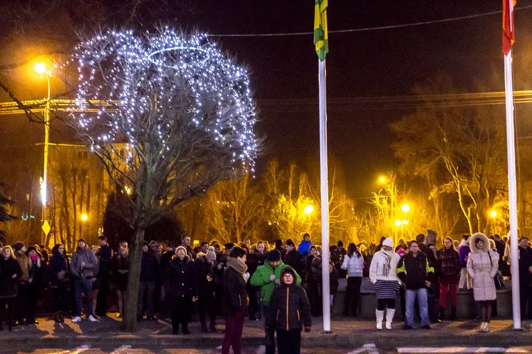 Sylwestrowa noc nad Ostrowią Mazowiecką (wideo)