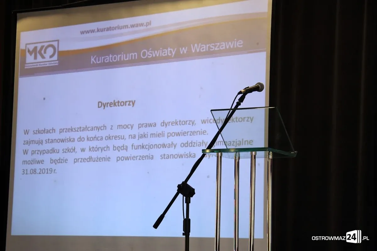 Wojewoda mazowiecki i kurator oświaty o reformie szkolnictwa (zdjęcia)
