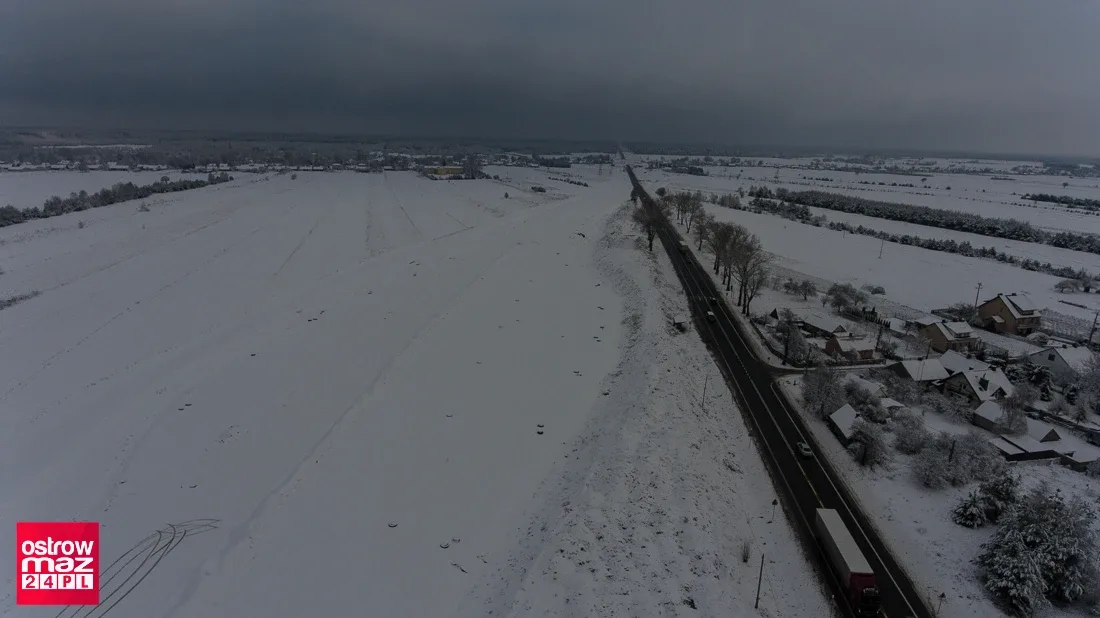 Remont na trasie S-8. Drogowcy zimą nie zwalniają tempa prac (dużo zdjęć)