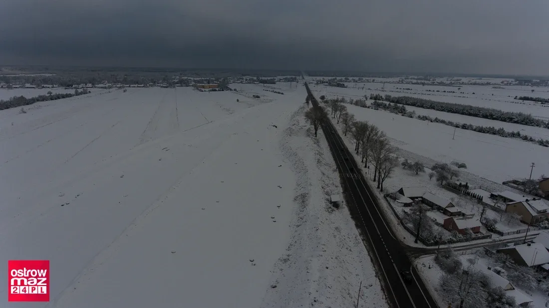 Remont na trasie S-8. Drogowcy zimą nie zwalniają tempa prac (dużo zdjęć)