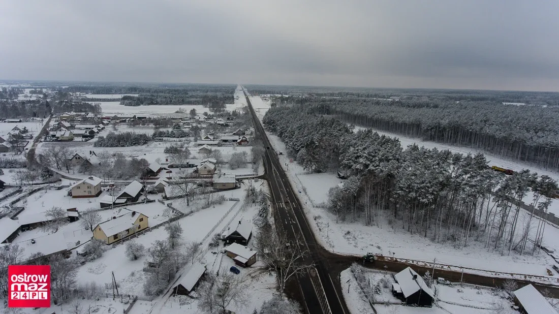 Remont na trasie S-8. Drogowcy zimą nie zwalniają tempa prac (dużo zdjęć)