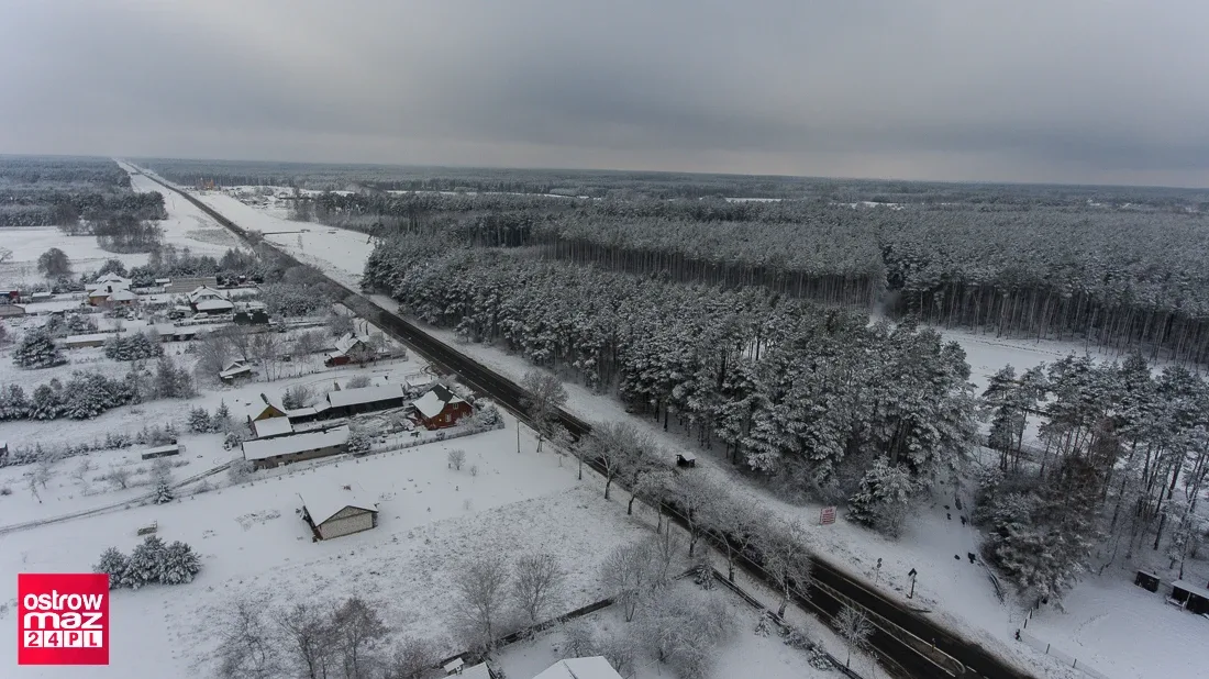 Remont na trasie S-8. Drogowcy zimą nie zwalniają tempa prac (dużo zdjęć)