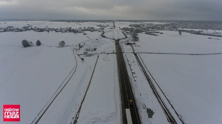 Remont na trasie S-8. Drogowcy zimą nie zwalniają tempa prac (dużo zdjęć)