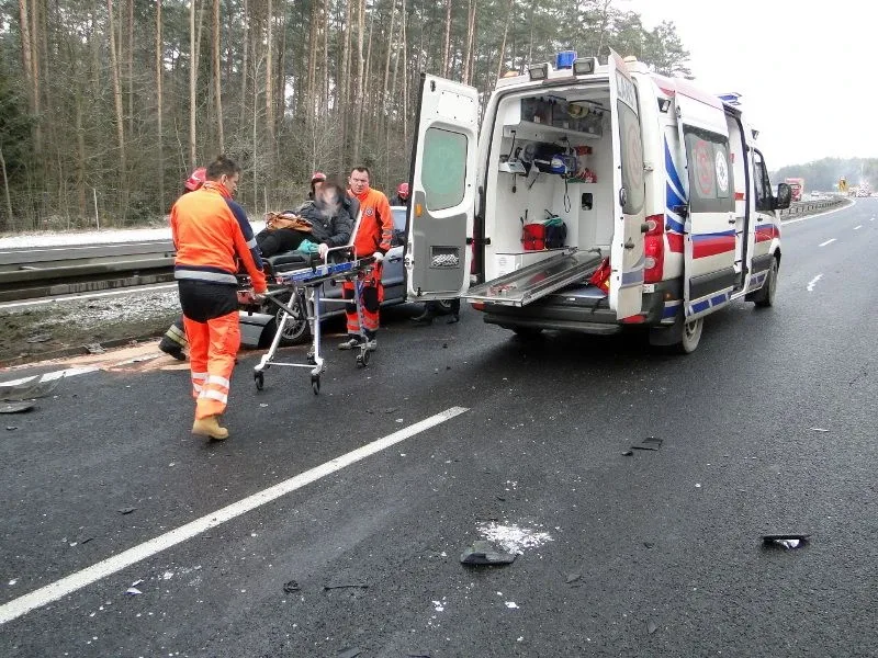 Wypadek na obwodnicy miasta (zdjęcia)