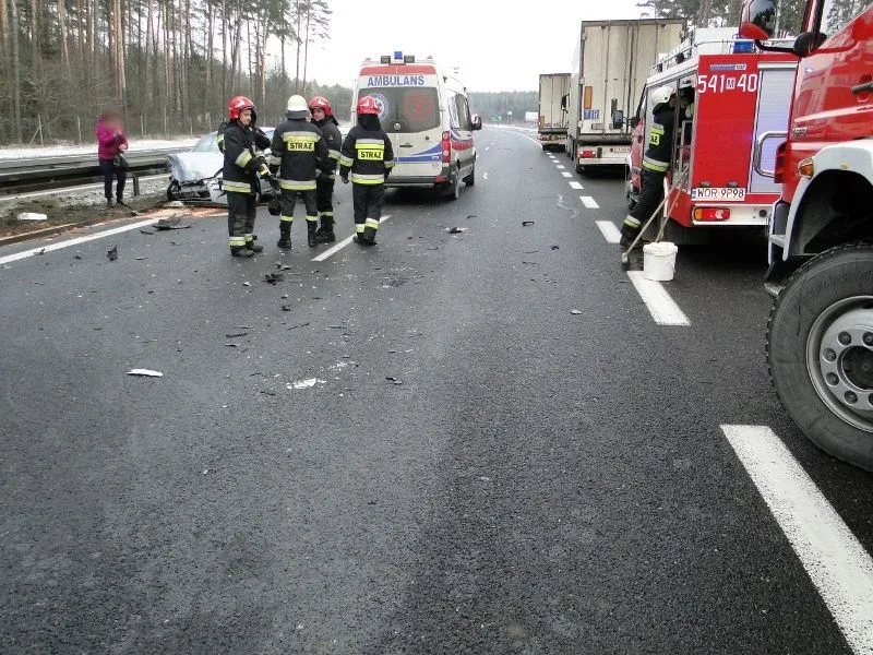 Wypadek na obwodnicy miasta (zdjęcia)