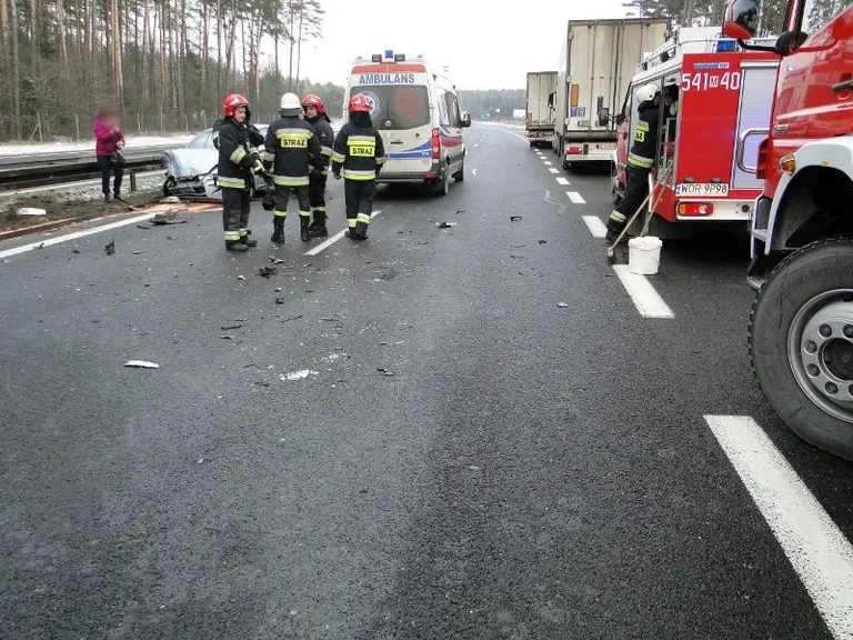 Wypadek na obwodnicy miasta (zdjęcia)