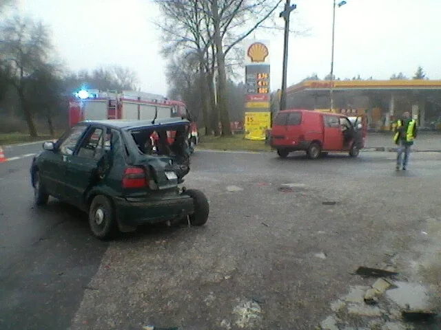 Wypadek w Przyjmach. Ranne dziecko (zdjęcia)