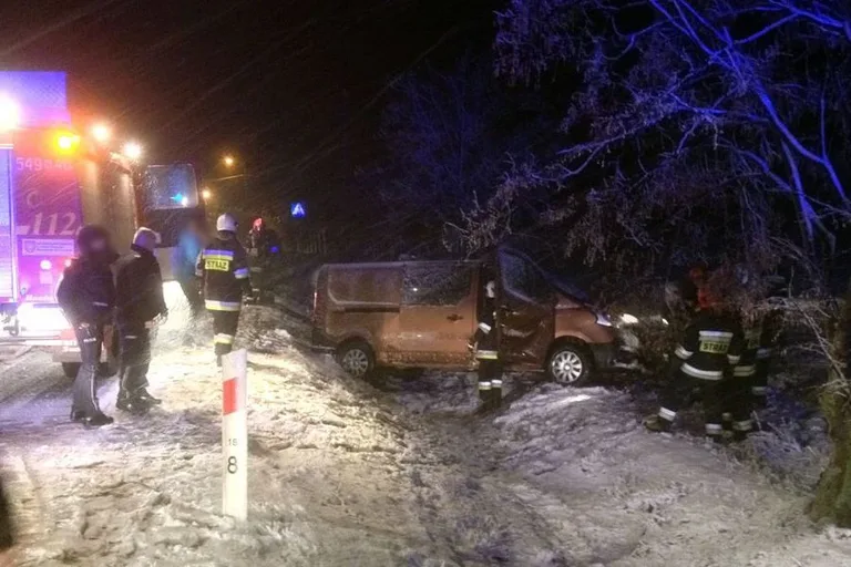 Renault wylądowało w rowie (zdjęcia)