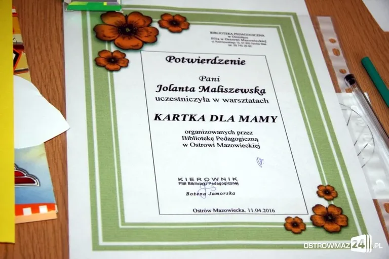 Warsztaty iris folding (zdjęcia)