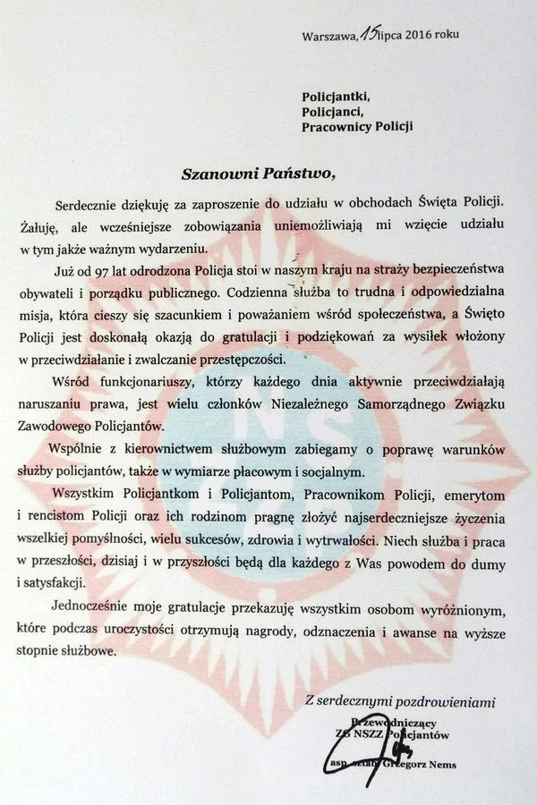 Święto Policji w Ostrowi Mazowieckiej (zdjęcia)
