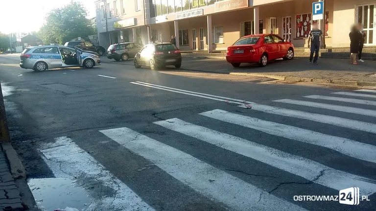 Potrącenie na ul. Sikorskiego (zdjęcia)