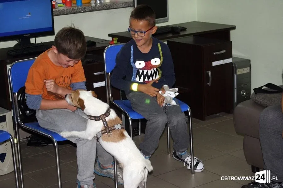 Dogoterapia w ostrowskiej świetlicy (zdjęcia)