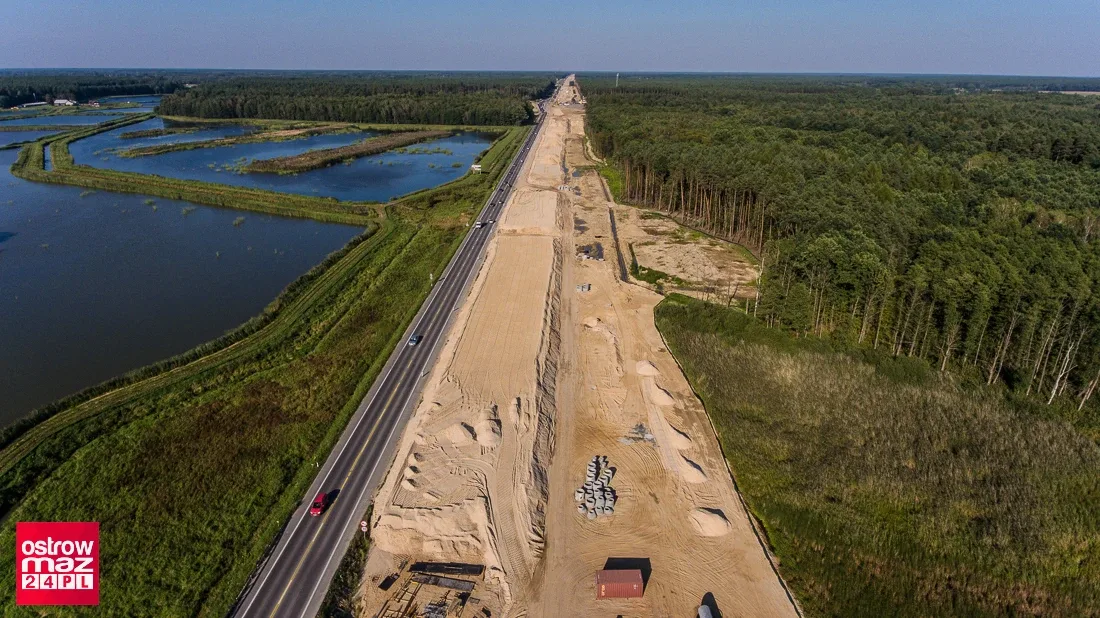 Trwa budowa drogi S-8 (zdjęcia, wideo)