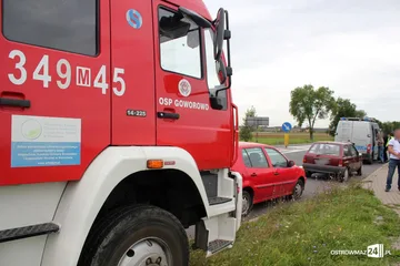Zderzenie opla z volkswagenem (zdjęcia)