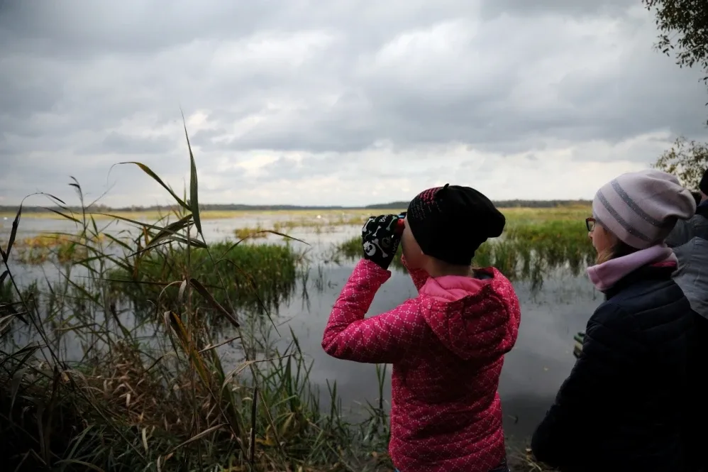 Uczniowie z SP nr 3 w białostockiej sokolarni (zdjęcia)