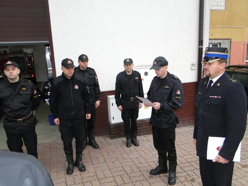 Nagroda od komendanta głównego PSP dla Jarosława Gocy (zdjęcia)