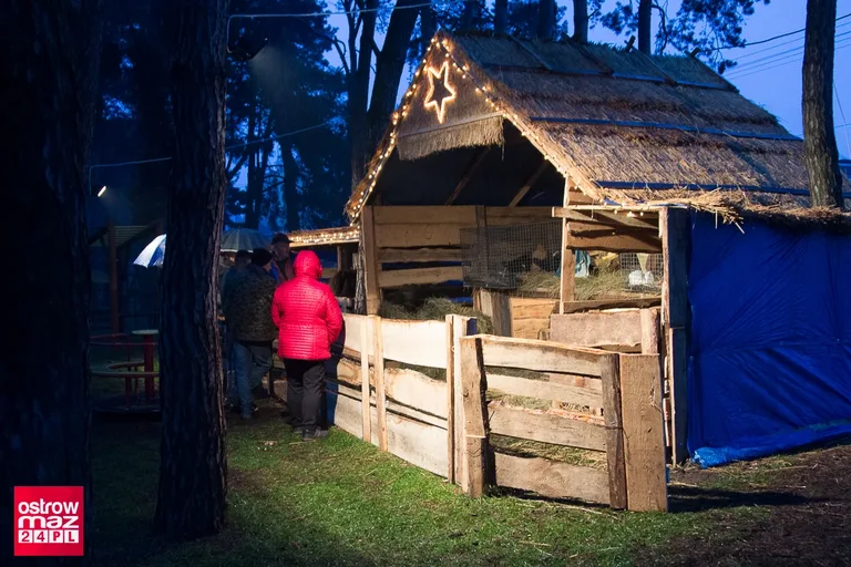 Żywa szopka w Małkini (zdjęcia, wideo)