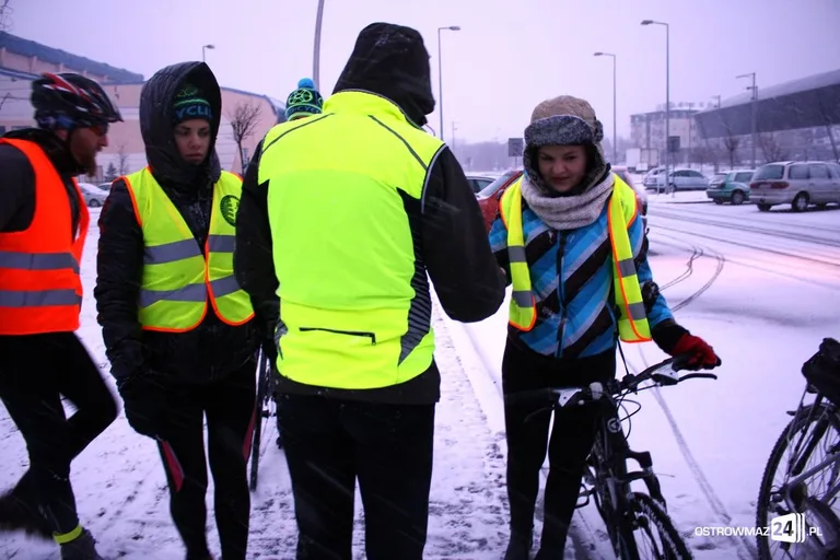 Rowerzystom OMK nie straszna żadna pogoda (zdjęcia)