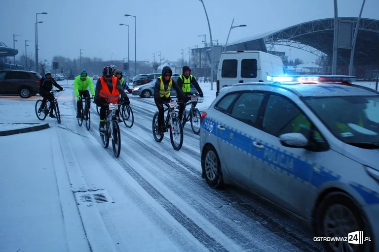 Rowerzystom OMK nie straszna żadna pogoda (zdjęcia)