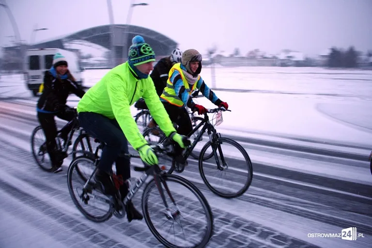 Rowerzystom OMK nie straszna żadna pogoda (zdjęcia)
