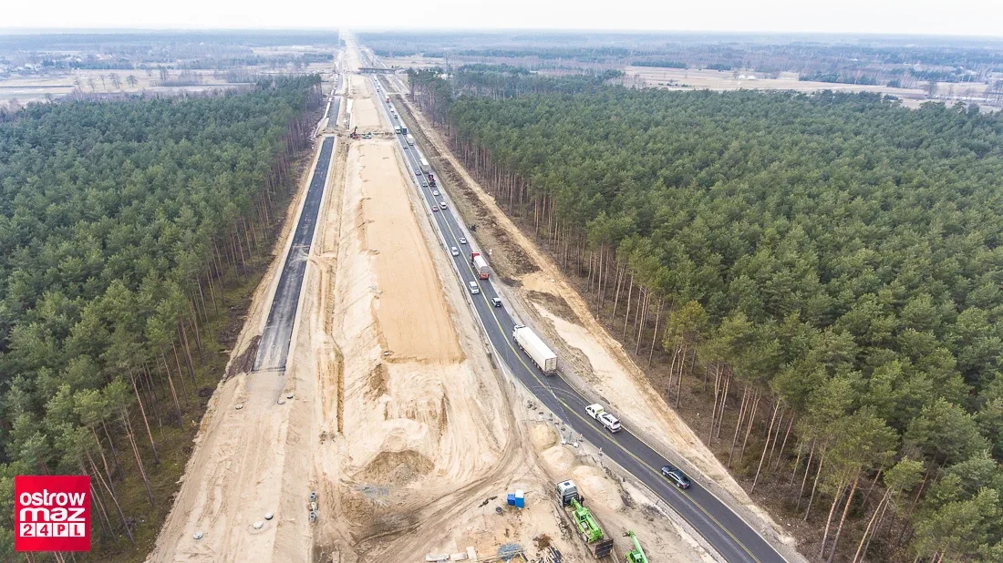 Postęp prac budowy S8 (zdjęcia, wideo)