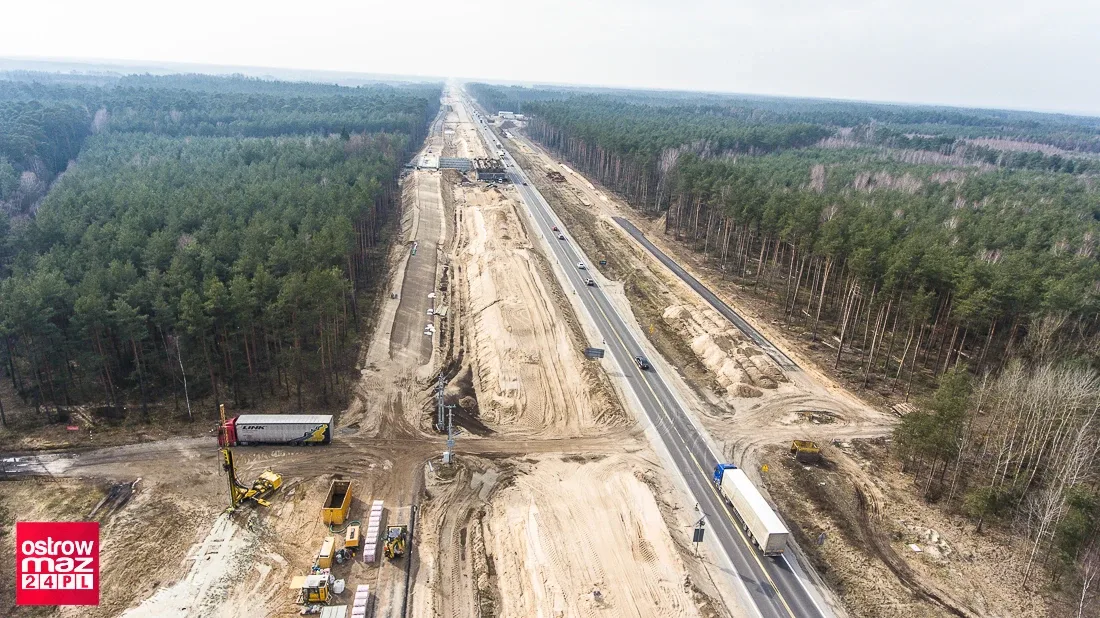 Postęp prac budowy S8 (zdjęcia, wideo)