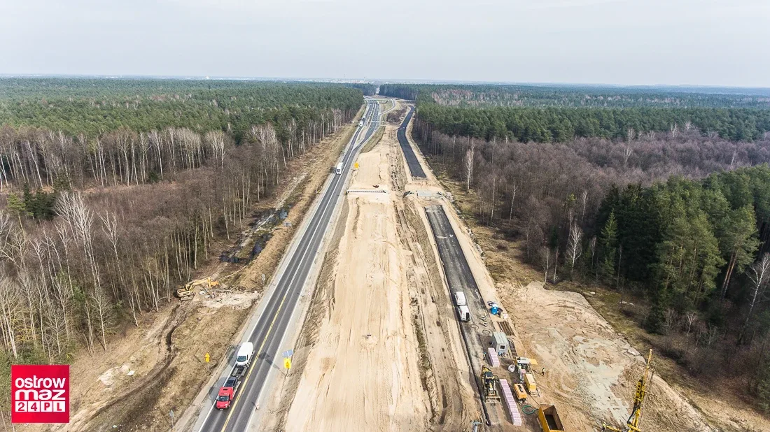 Postęp prac budowy S8 (zdjęcia, wideo)