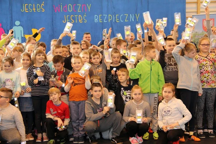 "Jesteś widoczny, jesteś bezpieczny" w Łysych (zdjęcia, wideo)