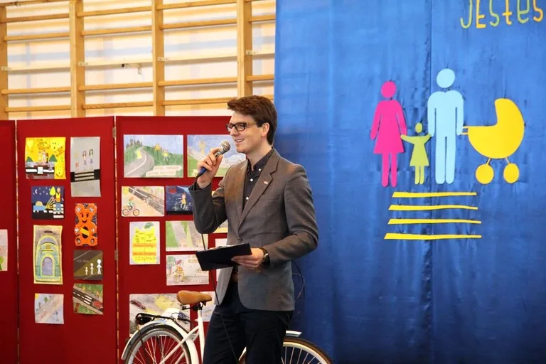 "Jesteś widoczny, jesteś bezpieczny" w Łysych (zdjęcia, wideo)