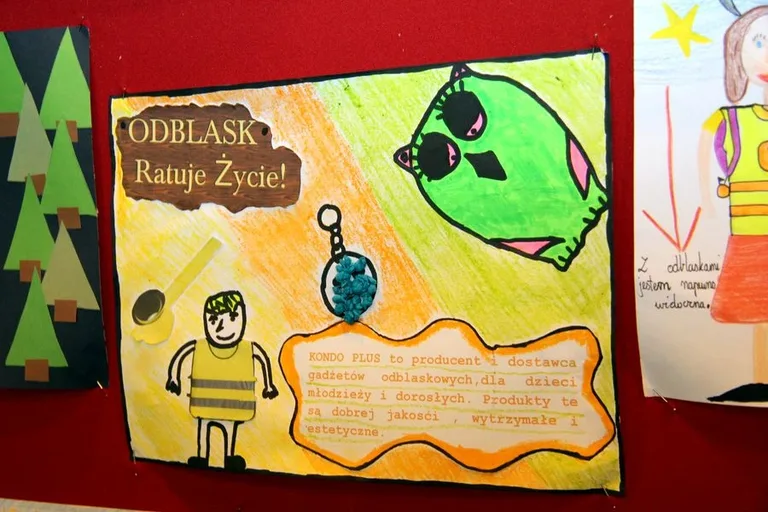 "Jesteś widoczny, jesteś bezpieczny" w Łysych (zdjęcia, wideo)
