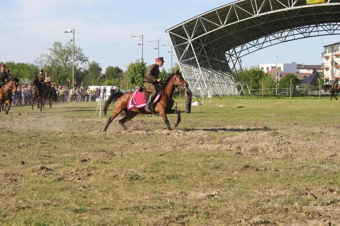 Pokazy jeździeckie kawalerzystów (zdjęcia)