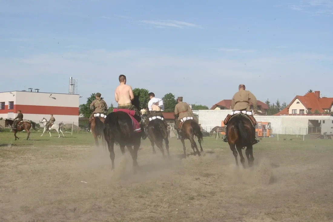 Pokazy jeździeckie kawalerzystów (zdjęcia)