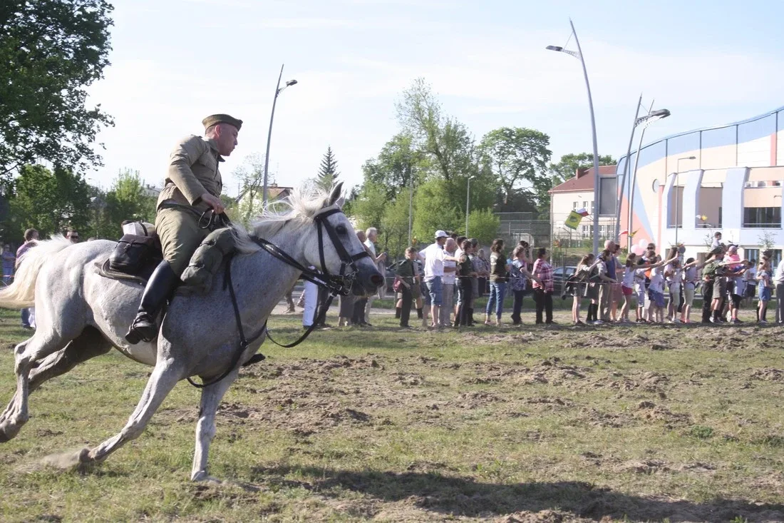 Pokazy jeździeckie kawalerzystów (zdjęcia)