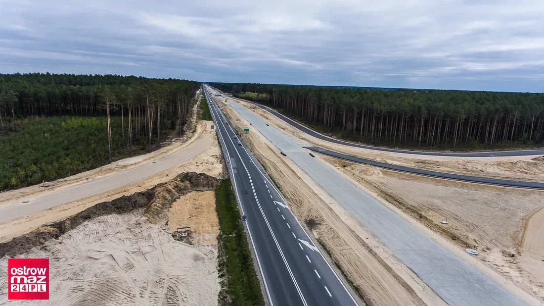 Zdjęcia lotnicze z budowy drogi S8