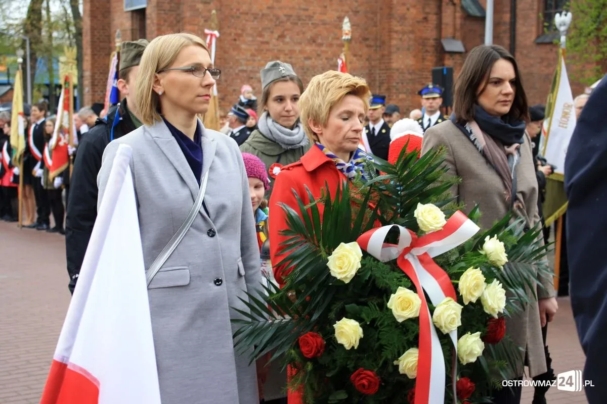 Uroczyste obchody Święta Konstytucji 3 Maja w Ostrowi Mazowieckiej (zdjęcia, wideo)
