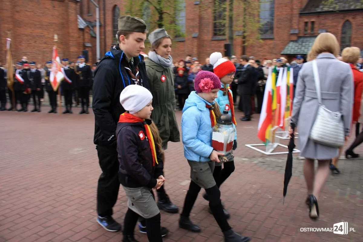 Uroczyste obchody Święta Konstytucji 3 Maja w Ostrowi Mazowieckiej (zdjęcia, wideo)