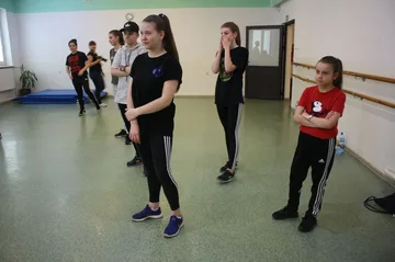 Maciek Pela na warsztatach hip-hop