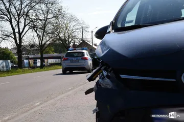 Kierowca z powiatu ostrowskiego sprawcą kolizji w Troszynie (zdjęcia)