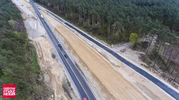 Zdjęcia lotnicze z budowy drogi S8