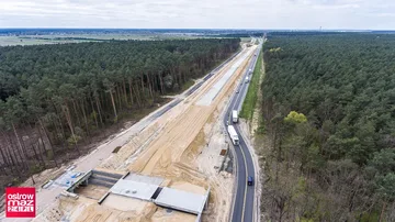 Zdjęcia lotnicze z budowy drogi S8