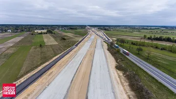 Zdjęcia lotnicze z budowy drogi S8