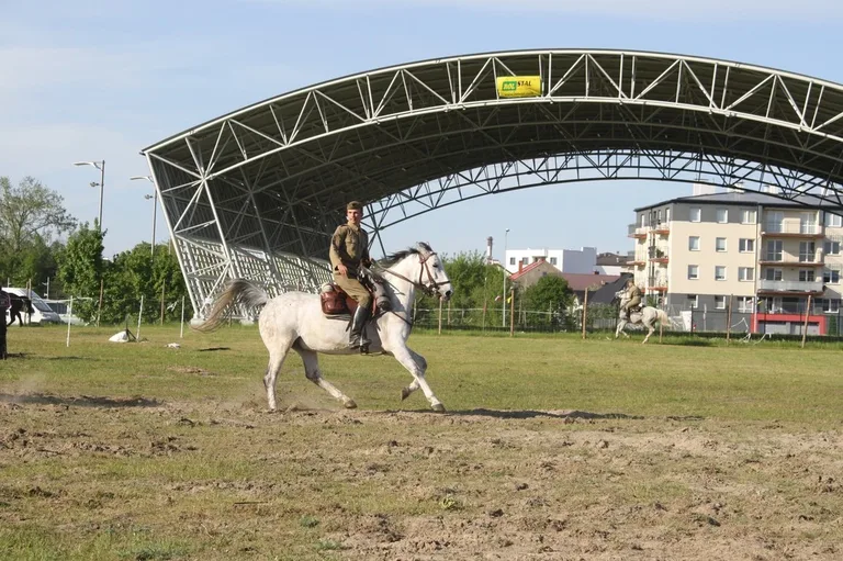 Pokazy jeździeckie kawalerzystów (zdjęcia)