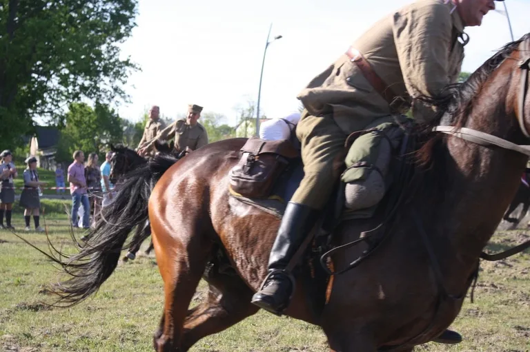 Pokazy jeździeckie kawalerzystów (zdjęcia)