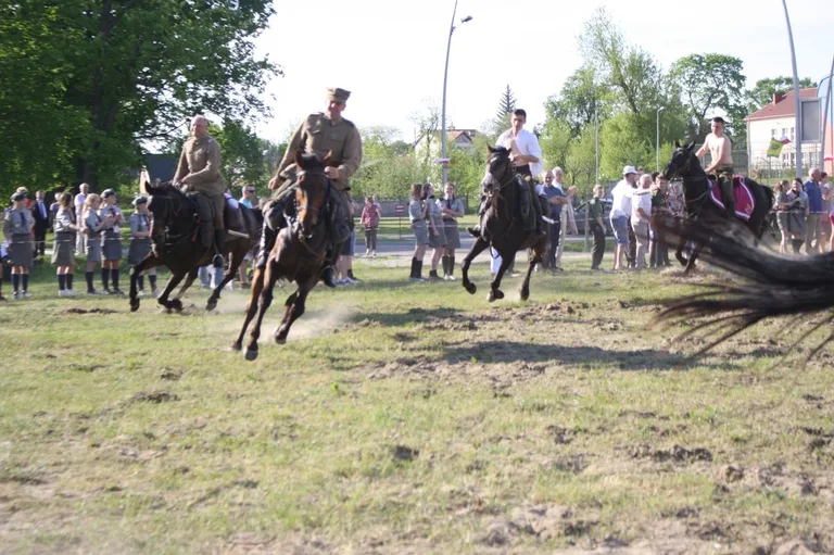 Pokazy jeździeckie kawalerzystów (zdjęcia)